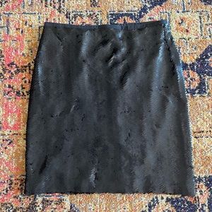 Stunning J.Crew matte black sequin pencil skirt - unworn